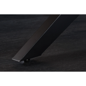 Jídelní stůl ZEUS 200 cm, imitace přírodního dubu, s černou kovovou konstrukcí  Místnosti 46574