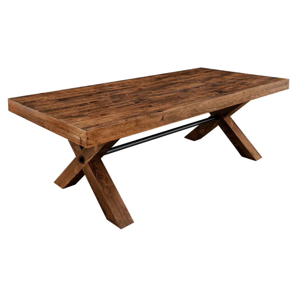 Jídelní stůl GOLIATH 210 cm borovicový, hnědý  Místnosti 46560