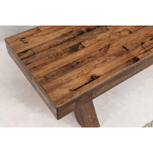 Lavice GOLIATH 180cm borovicové dřevo přírodní černá  Místnosti 46562