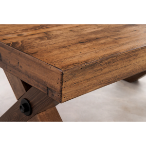 Konferenční stolek GOLIATH 110 cm borovicový, přírodní černý  Místnosti 46561