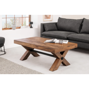 Konferenční stolek GOLIATH 110 cm borovicový, přírodní černý  Místnosti 46561