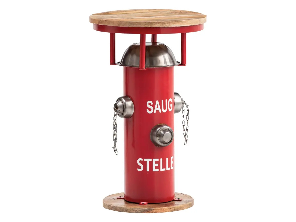 Industriální odkládací stolek z manga Blackburn Red  Odkládací stolky A2492