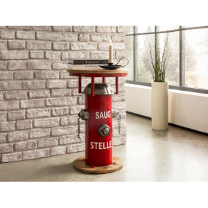 Industriální odkládací stolek z manga Blackburn Red  Odkládací stolky A2492