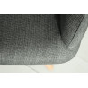 Židle ARMREST tmavě šedá strukturovaná látka  Křesla 36822