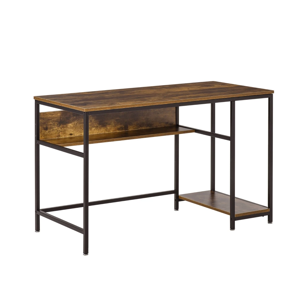 Psací stůl VASAGLE industriální hnědý 120x60 cm  Pracovní a psací stoly LWD47LI
