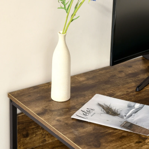 Psací stůl VASAGLE industriální hnědý 120x60 cm  Pracovní a psací stoly LWD47LI