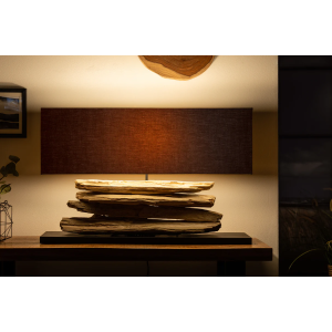 Stolní lampa RIVERINE 80cm naplavené dřevo, černá  Doplňky a dekorace 17327