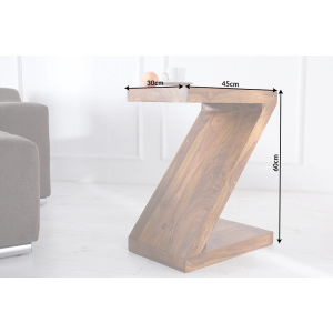 Odkládací stolek ZET 45 cm masiv sheesham  Konferenční stolky 35087