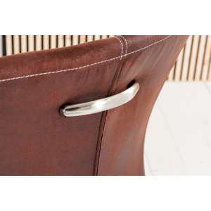 2SET konzolová židle SAMSON S RUKOJETÍ tmavě hnědá  Nábytek 35767