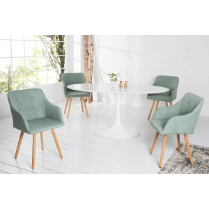 2SET Židle SCANDINAVIA , strukturovaná látka, zelená  Nábytek 36827