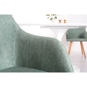 2SET Židle SCANDINAVIA , strukturovaná látka, zelená  Nábytek 36827