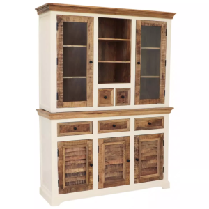 Vitrína Agni 140x190x45 z masivu mango  Nábytek AGNI-VT