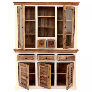 Vitrína Agni 140x190x45 z masivu mango  Nábytek AGNI-VT