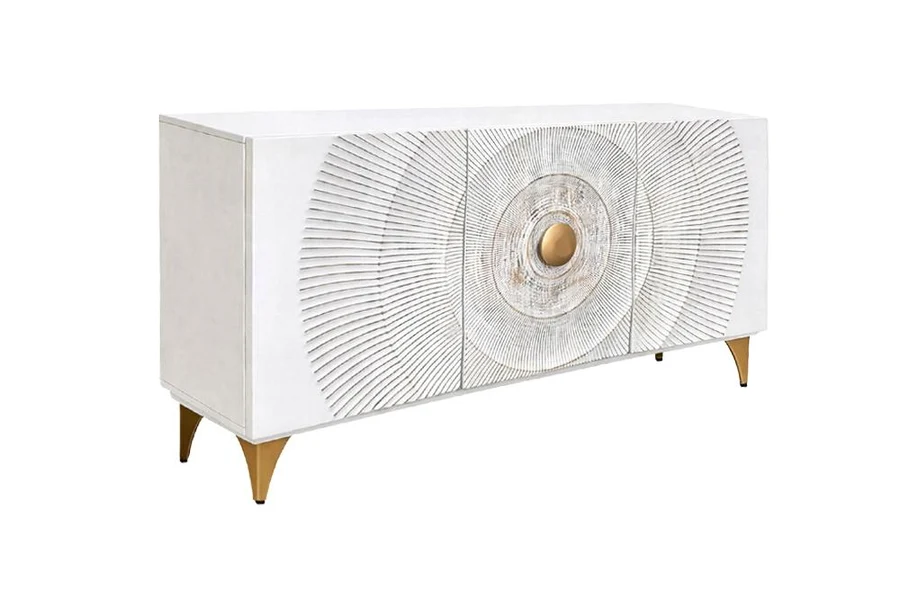 Komoda GOLDEN SUNSET 140 CM bílá masiv mango  Místnosti 48844