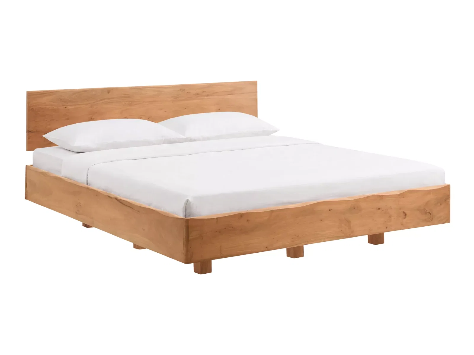 Dřevěná postel s čelem Saipan 180x200 masiv akát  Postele A3030