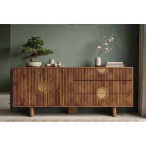 Komoda MADISON 180 CM hnědá masiv mango  Místnosti 48838