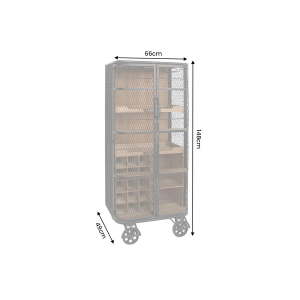 Barová skříň LOFT 145 CM masiv borovice  Místnosti 48170