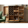 Barová skříň BODEGA 120 CM masiv borovice  Místnosti 48162