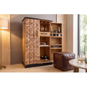 Barová skříň BODEGA 120 CM masiv borovice  Místnosti 48162