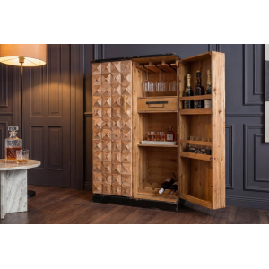 Barová skříň BODEGA 120 CM masiv borovice  Místnosti 48162