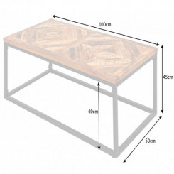 Odkládací stolek INFINITY HOME 60cm mangové dřevo přírodní  Konferenční stolky 39787