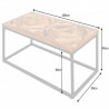 Odkládací stolek INFINITY HOME 60cm mangové dřevo přírodní  Konferenční stolky 39787