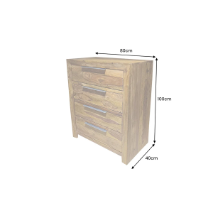 Komoda PURE 100 CM masiv sheesham  Místnosti 46165