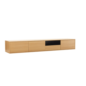 Závěsný televizní stolek LOFT 200 CM dub/černá  Místnosti 47816