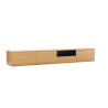 Závěsný televizní stolek LOFT 200 CM dub/černá  Místnosti 47816