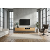Závěsný televizní stolek LOFT 200 CM dub/černá  Místnosti 47816