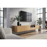 Závěsný televizní stolek LOFT 200 CM dub/černá  Místnosti 47816