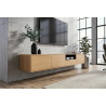 Závěsný televizní stolek LOFT 200 CM dub/černá  Místnosti 47816