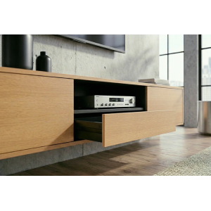 Závěsný televizní stolek LOFT 200 CM dub/černá  Místnosti 47816