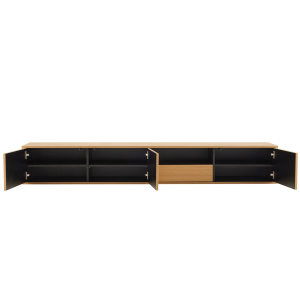 Závěsný televizní stolek LOFT 200 CM dub/černá  Místnosti 47816
