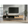 Závěsný televizní stolek LOFT 200 CM dub/černá  Místnosti 47816