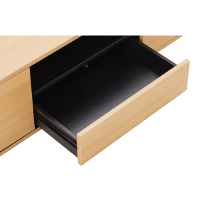 Závěsný televizní stolek LOFT 200 CM dub/černá  Místnosti 47816