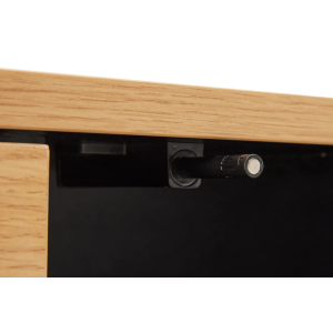 Závěsný televizní stolek LOFT 200 CM dub/černá  Místnosti 47816