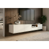 Závěsný televizní stolek LOFT 200 CM bílá/dub  Místnosti 47815