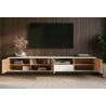 Závěsný televizní stolek LOFT 200 CM bílá/dub  Místnosti 47815