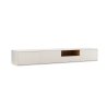 Závěsný televizní stolek LOFT 200 CM bílá/dub  Místnosti 47815