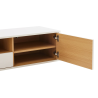Závěsný televizní stolek LOFT 200 CM bílá/dub  Místnosti 47815