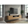 Závěsný televizní stolek LOFT 150 CM dub/černá  Místnosti 47814
