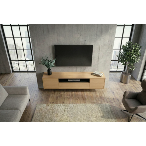 Závěsný televizní stolek LOFT 150 CM dub/černá  Místnosti 47814