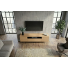 Závěsný televizní stolek LOFT 150 CM dub/černá  Místnosti 47814