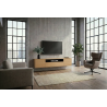 Závěsný televizní stolek LOFT 150 CM dub/černá  Místnosti 47814
