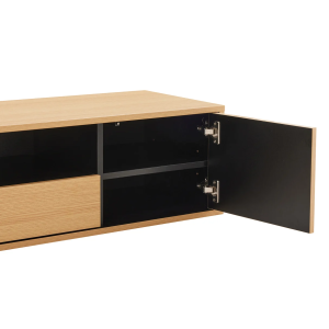 Závěsný televizní stolek LOFT 150 CM dub/černá  Místnosti 47814