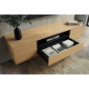 Závěsný televizní stolek LOFT 150 CM dub/černá  Místnosti 47814