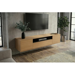 Závěsný televizní stolek LOFT 150 CM dub/černá  Místnosti 47814