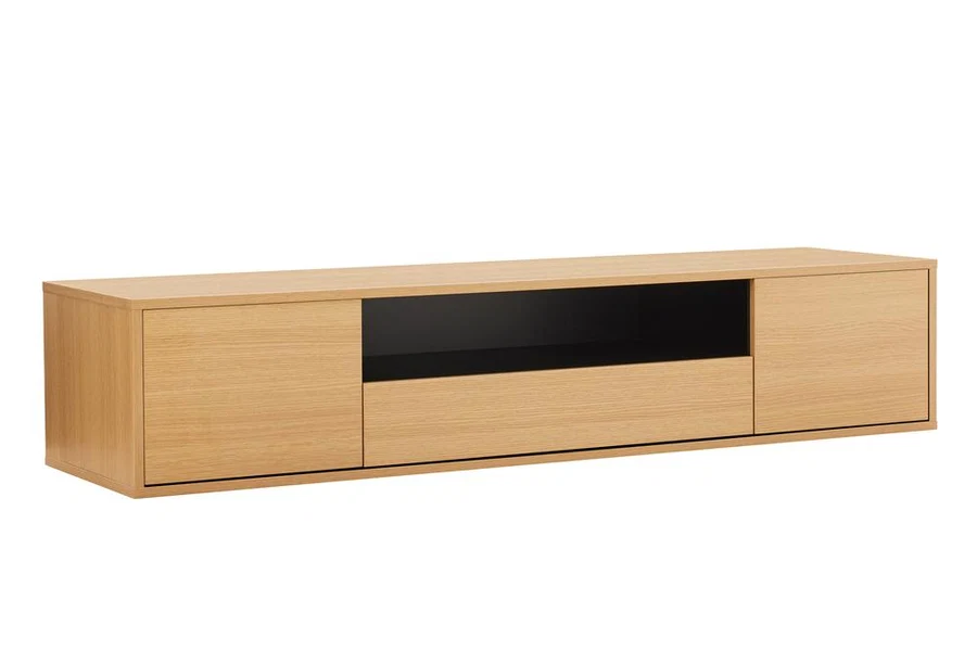 Závěsný televizní stolek LOFT 150 CM dub/černá  Místnosti 47814