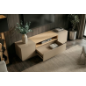 Televizní stolek LOFT 160 CM greige/přírodní  Místnosti 47812